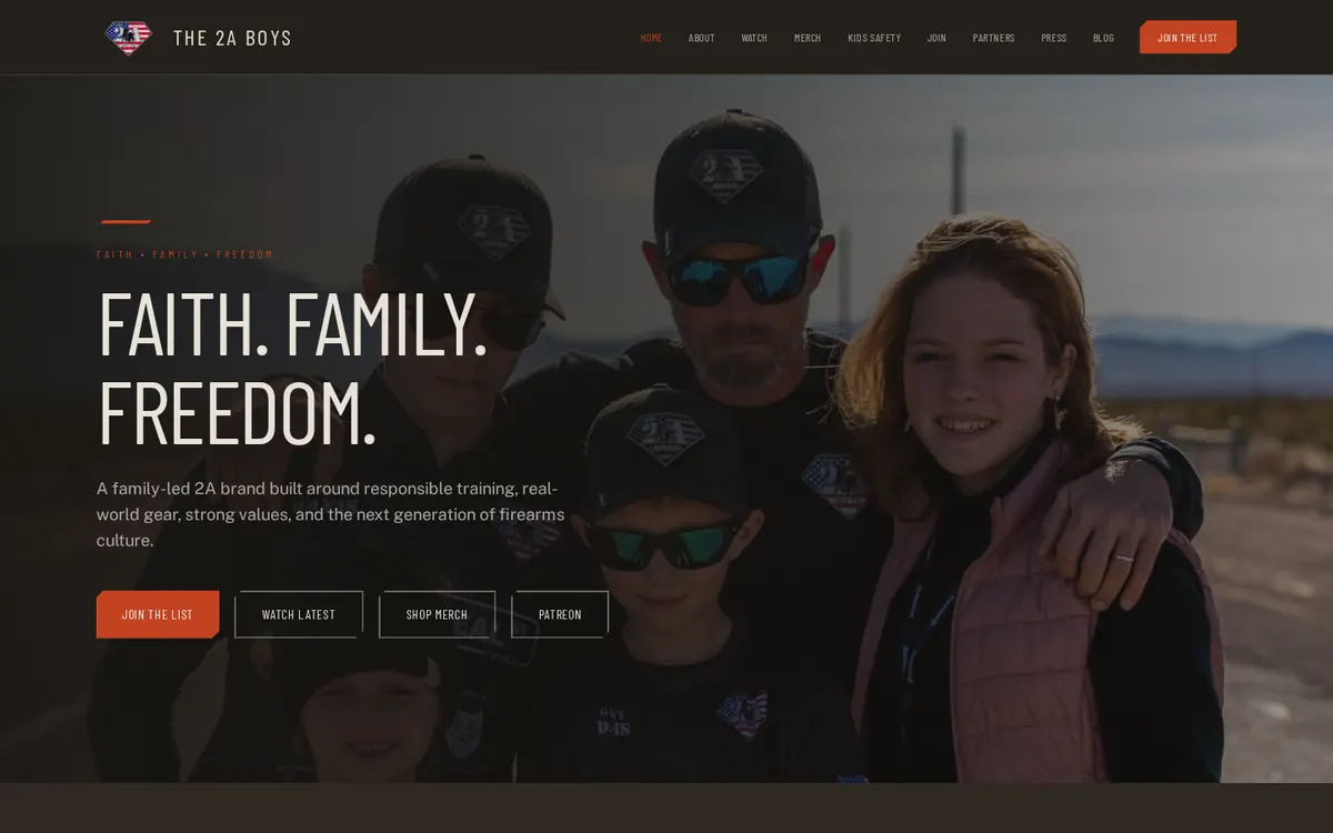 The 2A Boys homepage hero