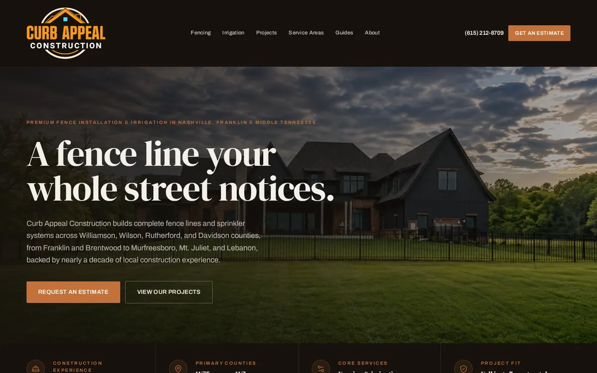 Curb Appeal homepage hero