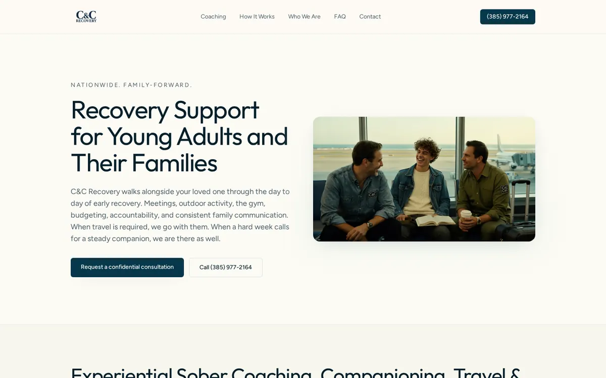 C&C Recovery homepage hero
