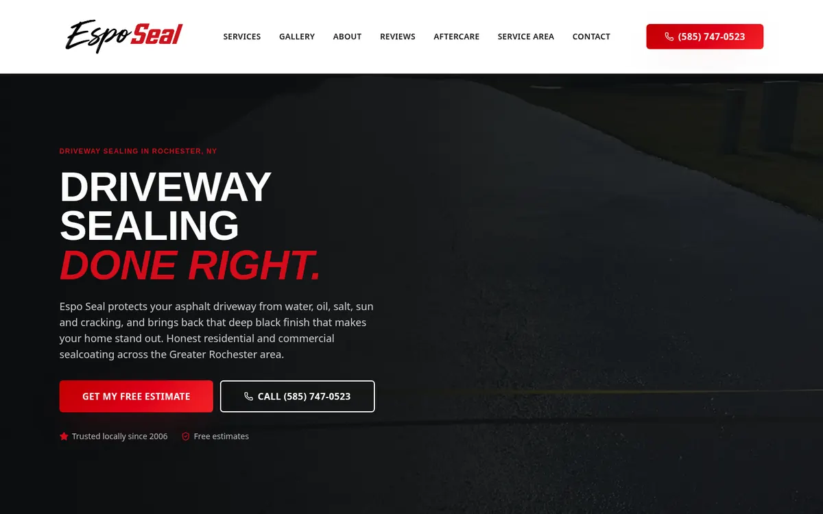 Espo Seal homepage hero